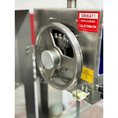 Sönmez Endüstriyel Lavion Komple 304 Krom Et Kemik Kesme Testeresi Makinesi 220/380